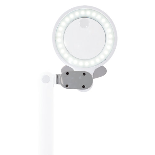 OttLite Space Saving LED Magnifier Desk Lamp 1.75x Optical Grade